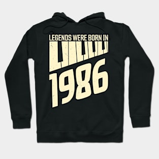 1986 Birthday Vintage Piano Pianist Hoodie